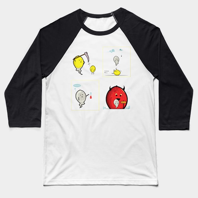 Lemon Ed - Going Up to Heaven Baseball T-Shirt by Frajtgorski